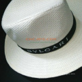Индивидуальный дизайн соломенной шляпы Panama с печатной лентой для рекламы